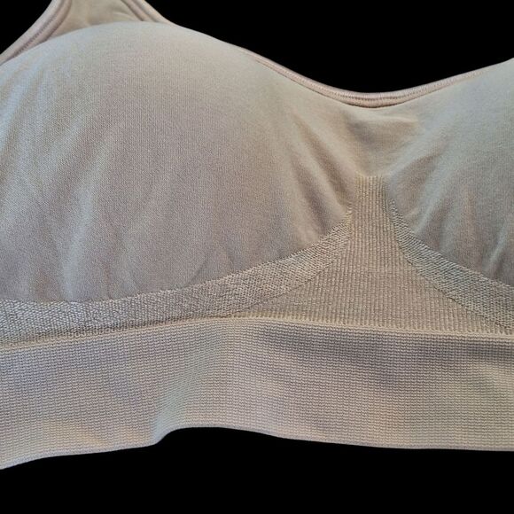 Bali Comfort Revolution Bra ComfortFlex Fit Seamless Shaping Wireless L Nude - Picture 4 of 12